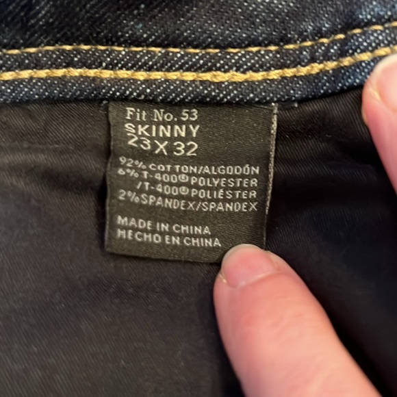 Buckle Black Skinny Jeans Size 23x32 - Picture 4 of 5